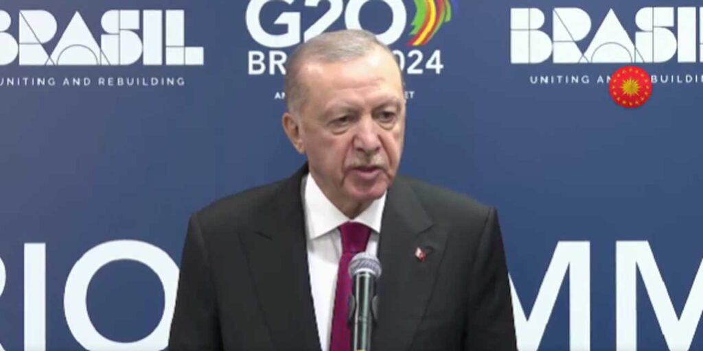 Cumhurbaşkanı Erdoğan G20 sonrası Birleşmiş Milletler’e yüklendi