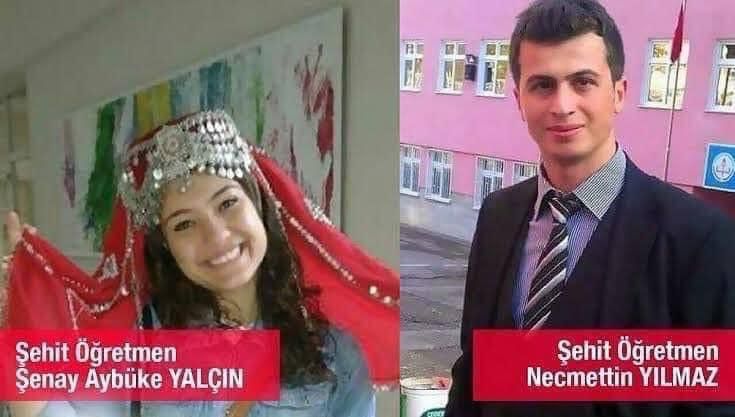 Kaymakam Duru, şehit öğretmen Aybüke Yalçın ve Necmettin Yılmaz’ı unutmadı