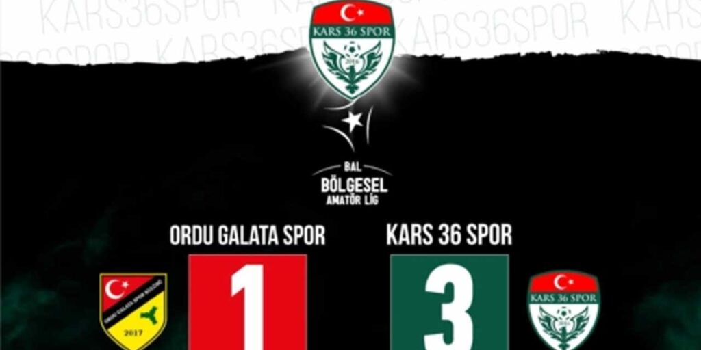 Kars 36 Spor deplasmanda şeytanın bacağını kırdı, 3 puanı 3 golle aldı