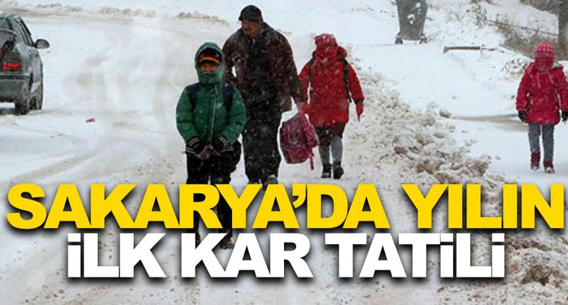 Sakarya’da yılın ilk kar tatili