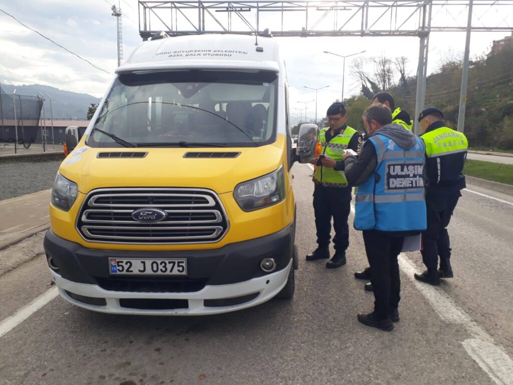 Ordu Belediyesi’nden toplu taşıma araçlarına denetim